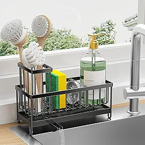 Rustproof Sponge Holder for Stress-Free Sinks!