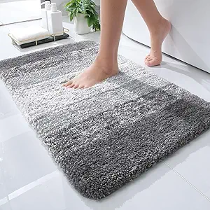 Soft, Stylish Grey Bath Mat at Great Value!