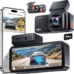 #1 Choice for Safer Driving: 4K Dash Cam Duo