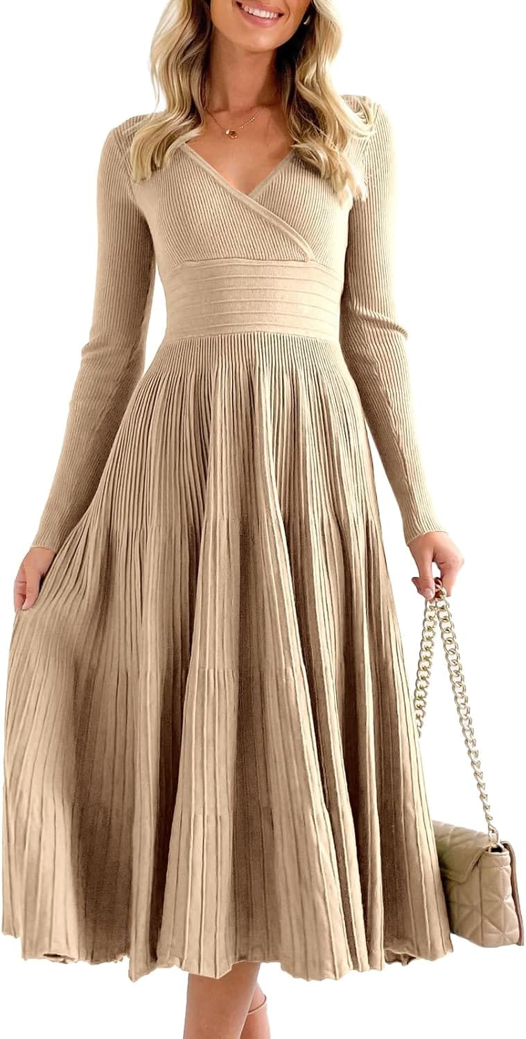 Chic Midi Sweater Dress: Effortless Elegance Awaits
