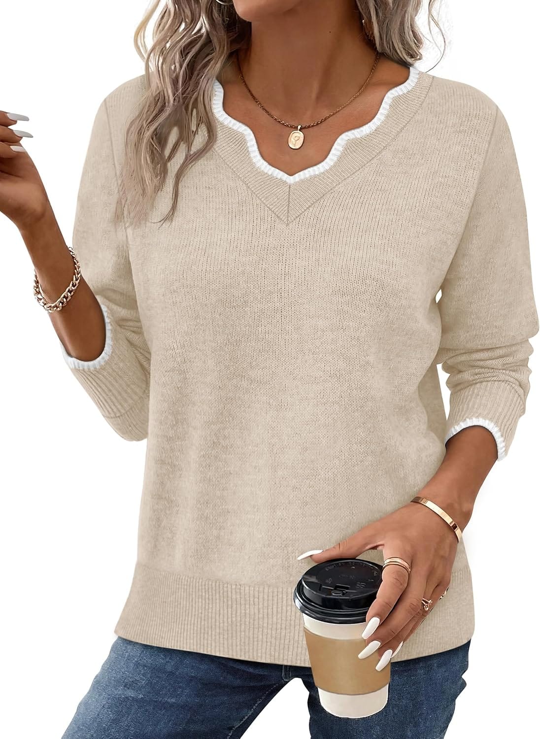 Cozy Fall V-Neck Sweater You'll Love