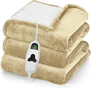 ⭐ Cozy Up with Luxury Warmth – Electric Heated Blanket for Just $39.99!