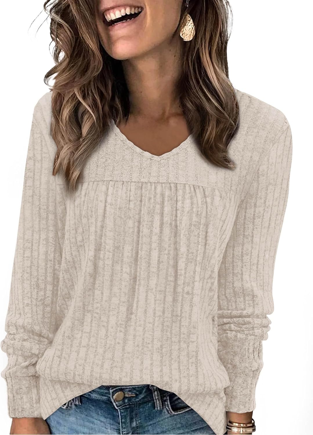 Effortless Fall Fashion: Lightweight V-Neck Tunic