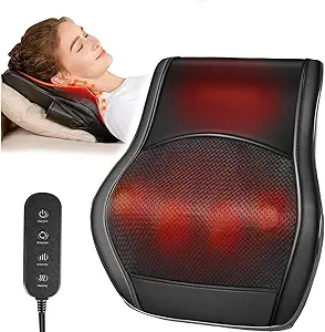🌟 Feel the Relief! Premium Shiatsu Neck & Back Massager with Heat Now for Only $37.96