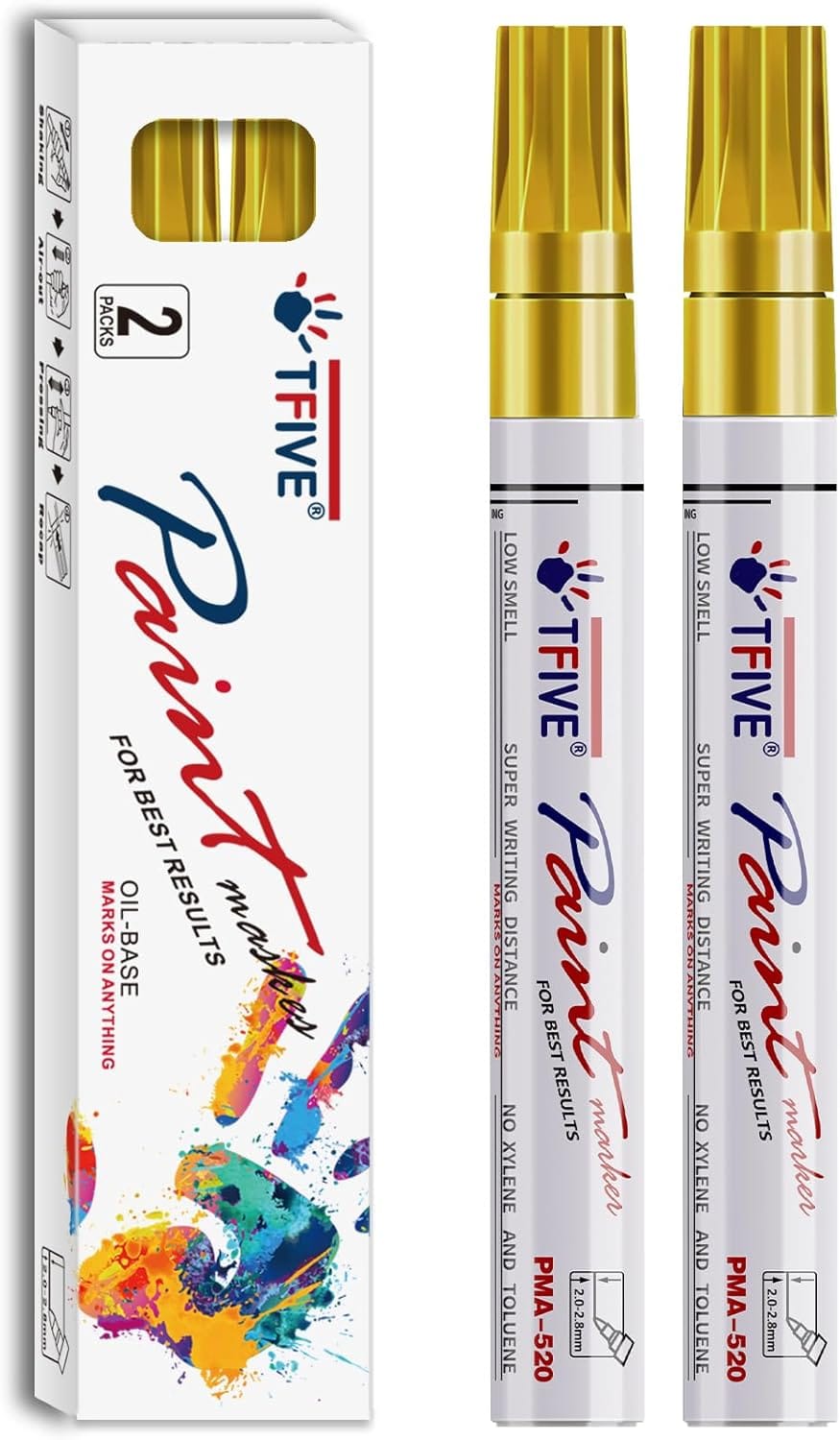 Quick Dry Gold Marker Pens for $8.49