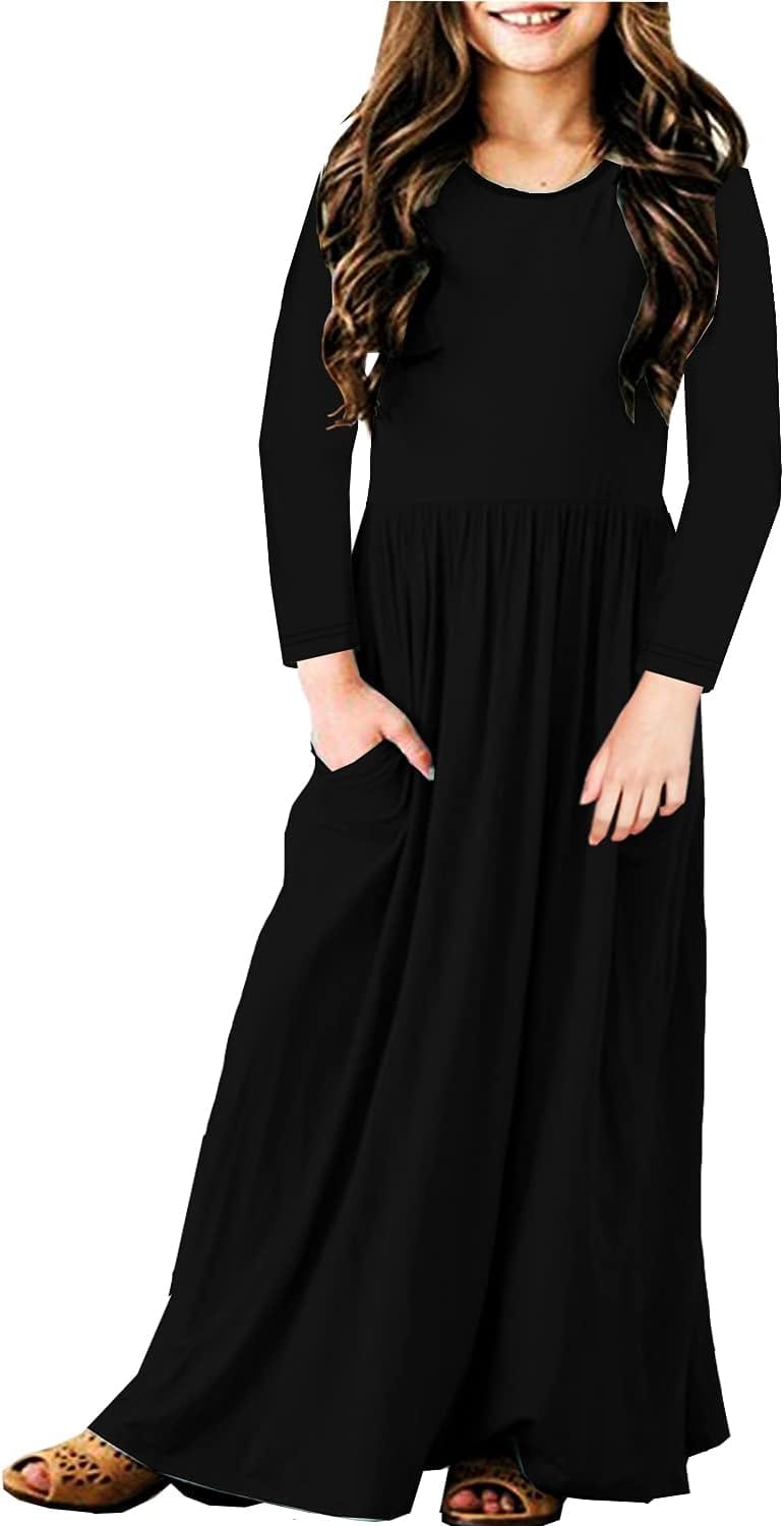 Stylish Girls Maxi Dress with Handy Pockets
