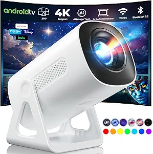 ⭐ Transform Any Space into a Starry 4K Theater, Portable Mini Projector for Only $99!