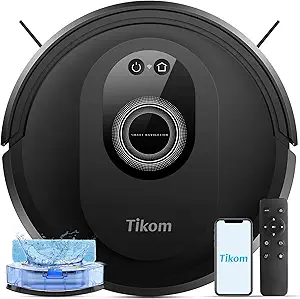 ⭐ Transform Cleaning with Tikom Robot Vacuum & Mop Combo - 4.4 Stars at an Unbeatable Price!