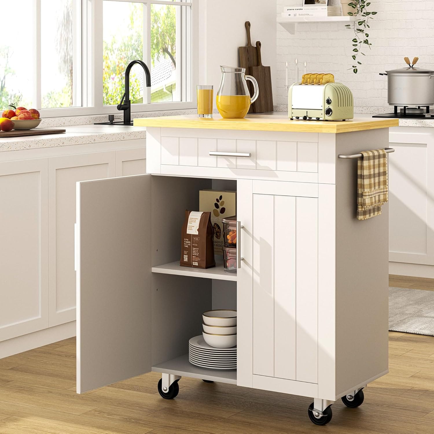 ⭐ Transform Your Cooking Space with a Versatile Kitchen Island at an Unbeatable Price!