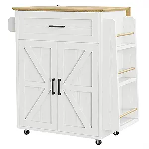 ⭐ Transform Your Kitchen with This Stylish, Storage-Savvy Island Table - Only $139.99!