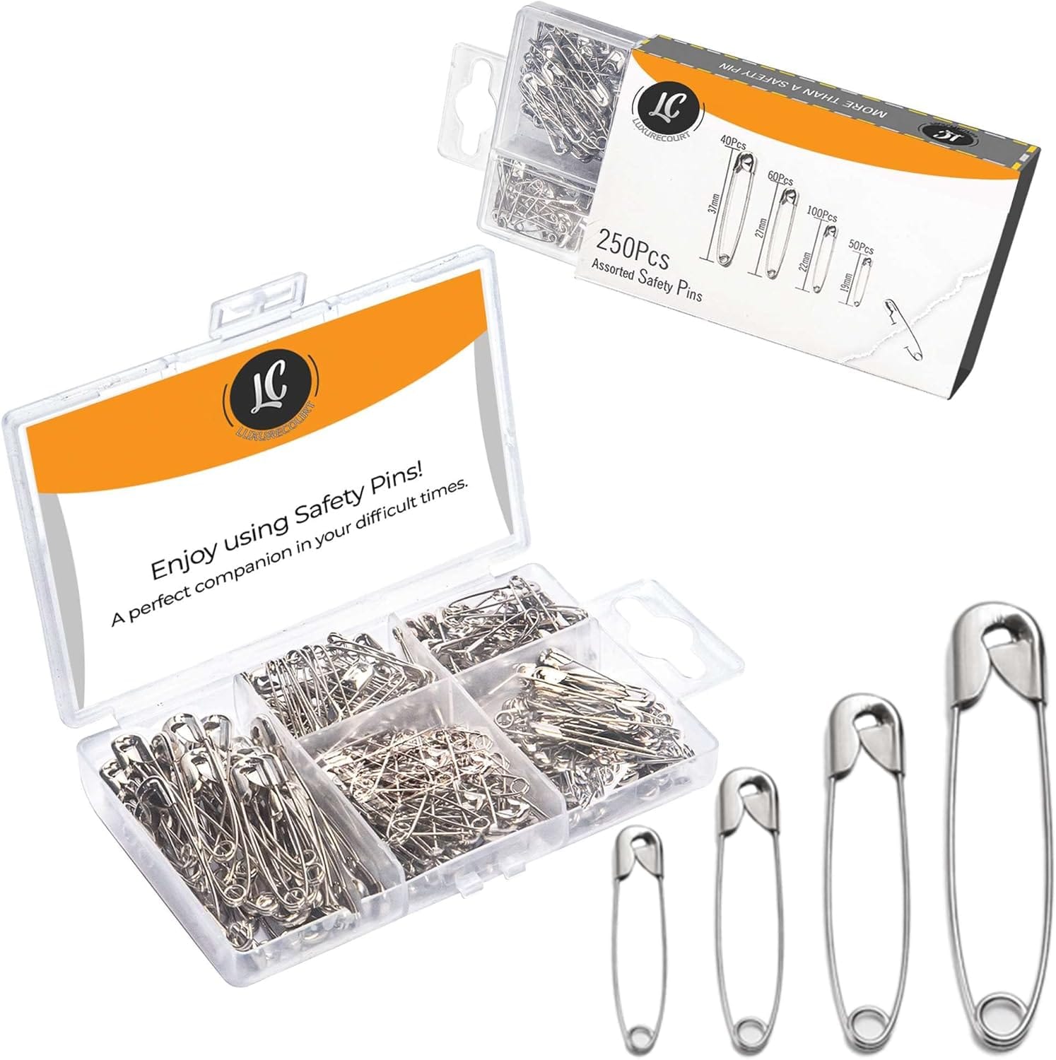Versatile Rust-Free Safety Pins for All Crafts