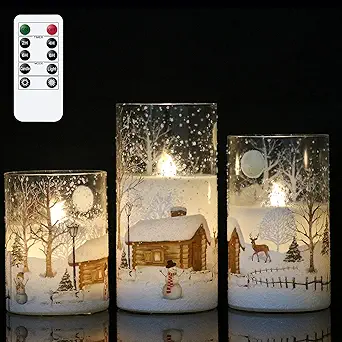 Cozy Snowman LED Candles Under $25!