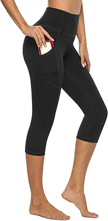 High-Waist Comfort Yoga Pants with Handy Pockets